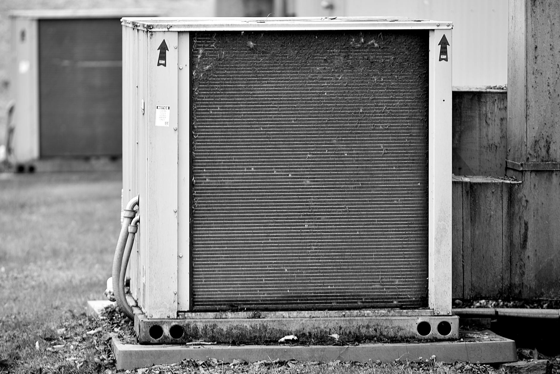 Industrial HVAC equipment in service environment
